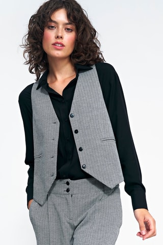 Gilet de costume - Blanc et noir