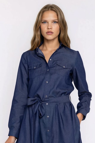Robe chemise - Bleu