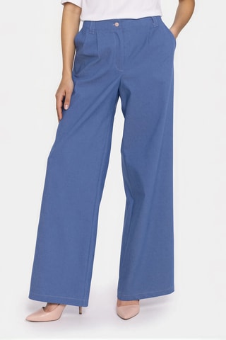 Pantalon wide legs - Bleu