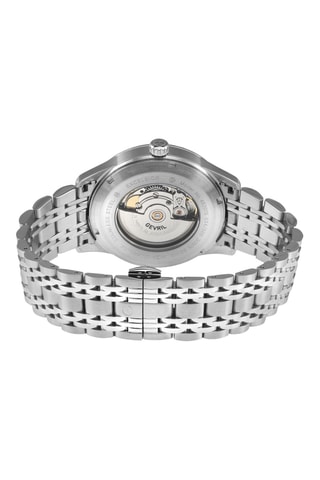 Montre automatique en acier - Argenté et bleu marine