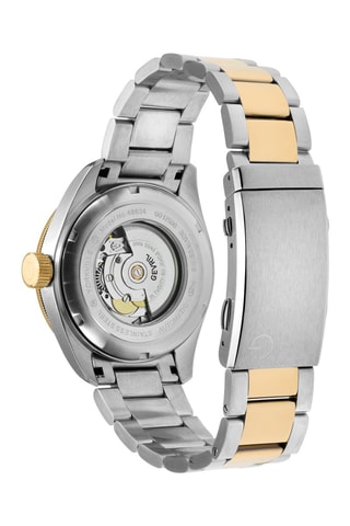 Montre automatique en acier Swiss SW240 Yorkville - Argenté et doré