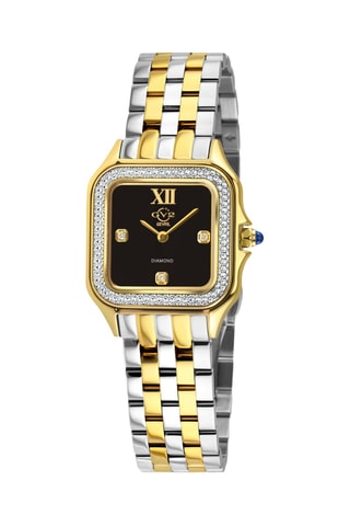 Montre à quartz en acier - Doré et argenté