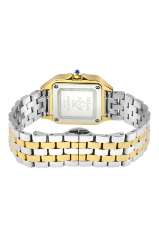 Montre à quartz en acier - Doré et argenté