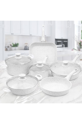 Batterie de cuisine StoneWhite - 10 pièces
