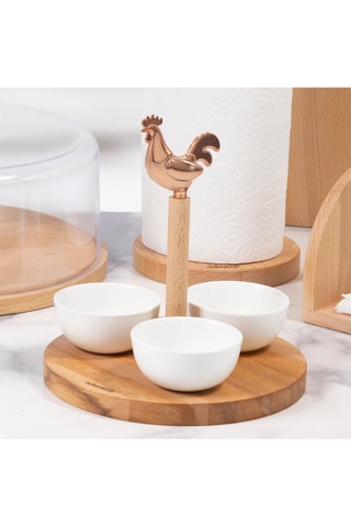 Support de bols en hêtre - 21 cm