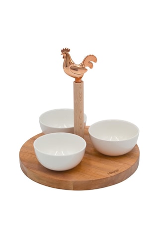 Support de bols en hêtre - 21 cm