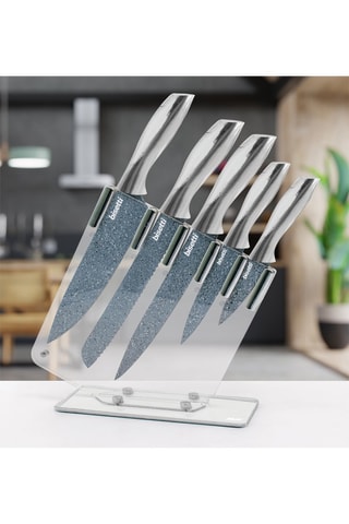 Bloc de 5 pièces en acier inoxydable Pierre Gourmet