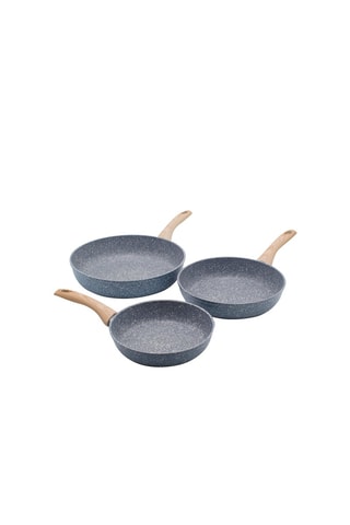 3 poêles en aluminium Pierre Gourmet - 20, 24 et 28 cm