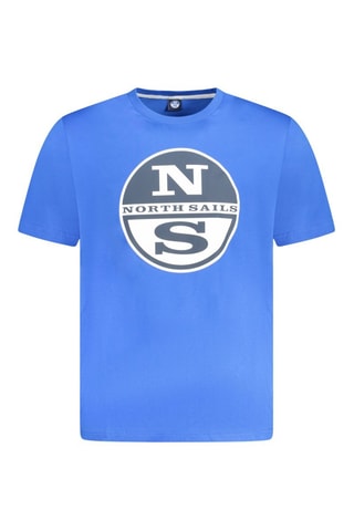 T-shirt - Blanc, noir et bleu