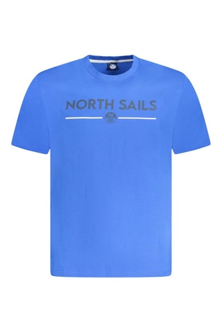 T-shirt - Blanc, noir et bleu