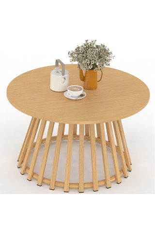 Table basse de jardin ronde Hortensia - 70 x 70 x 40,5 cm