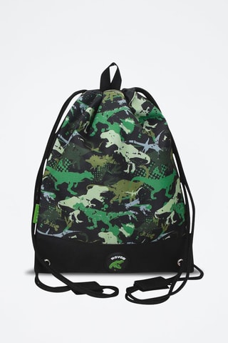 Sac à dos - Noir, vert et gris