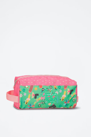Trousse - Vert et rose