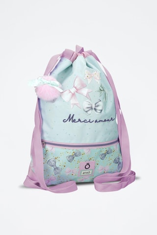 Sac à dos - Vert, violet et rose