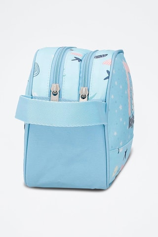 Trousse - Blanc, bleu et rose
