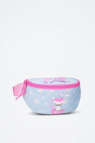 Sac banane - Bleu et rose