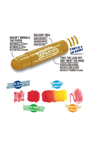 6 stylos à peinture solide métalliques - Dès 3 ans