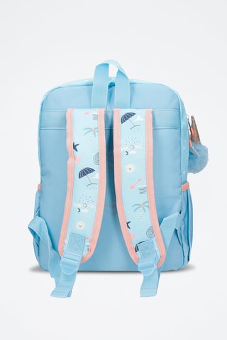 Sac à dos - Blanc, bleu et rose