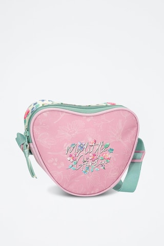 Sac bandoulière - Rose, vert et violet