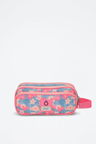 Trousse - Bleu et rose
