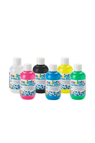 6 bouteilles de peinture Ready Tempera - 6 x 250 ml