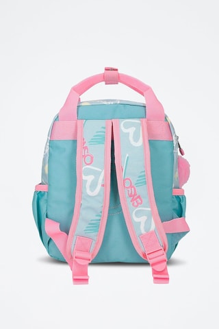 Sac à dos - Blanc, rose et vert