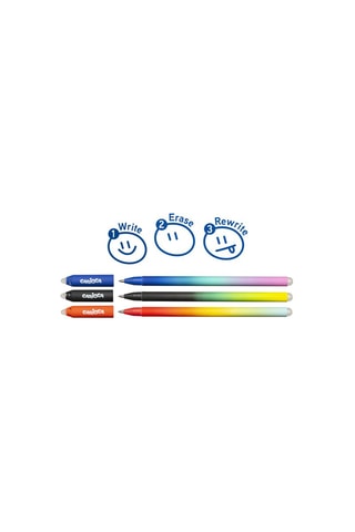 3 stylos effaçables - Bleu et rouge