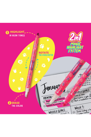 4 surligneurs Memo Erase