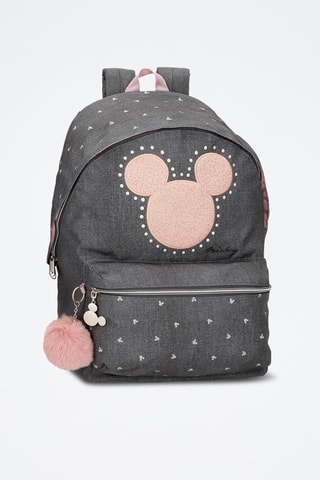Sac à dos Mickey Disney - Gris et rose