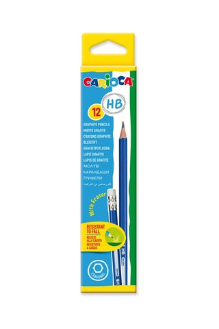 Boîte de 12 crayons à papier avec gomme - HB
