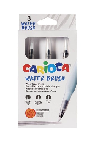 3 pinceaux rechargeables - Blanc