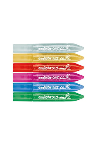 6 tubes de colle pailletée Dès 3 ans