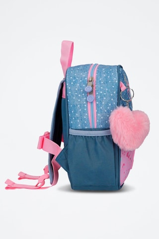 Sac à dos - Blanc, bleu et rose