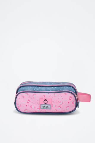 Trousse - Bleu et rose
