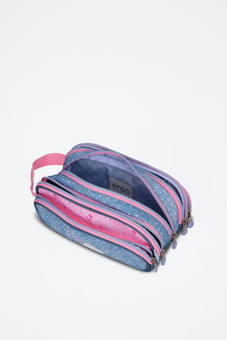 Trousse - Bleu et rose