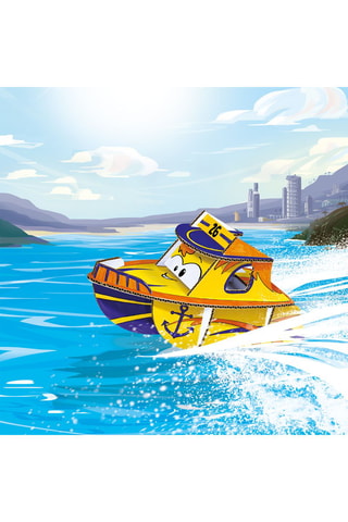 Bateau à colorier et 10 feutres Dès 4 ans