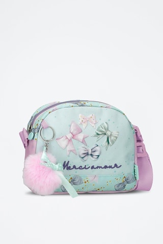 Sac bandoulière - Rose, vert et violet