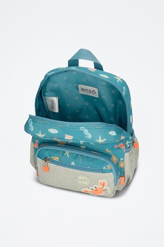 Sac à dos Mr. Crab - Bleu, gris et orange