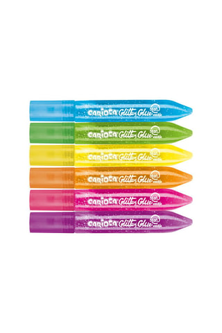 6 tubes de colle pailletée - Dès 3 ans