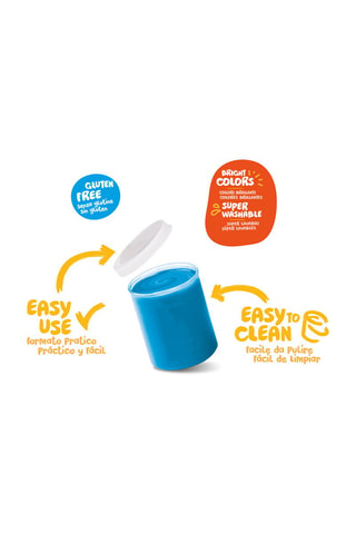 6 pots de peinture à doigts Baby - 6 x 80 ml - Dès 2 ans