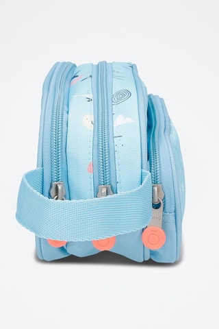 Trousse - Blanc, bleu et rose