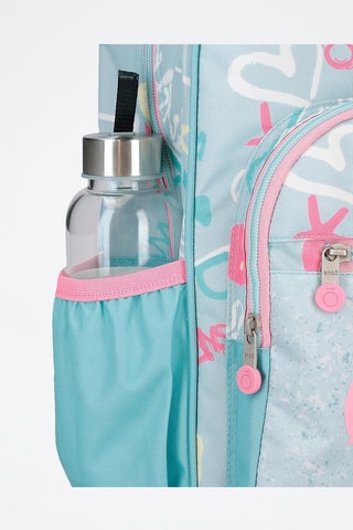 Sac à dos - Blanc, bleu, jaune et rose
