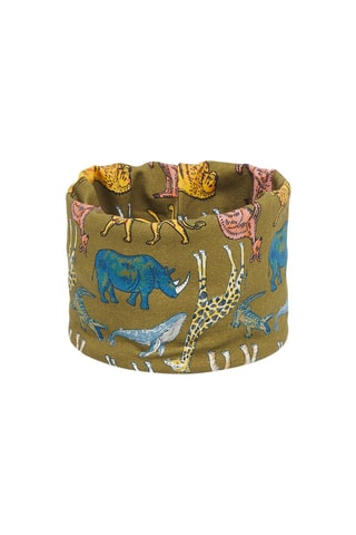 Cuello con estampado de sabana - Verde