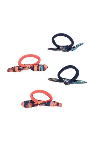 Pack de 4 gomas para el pelo a juego - Azul