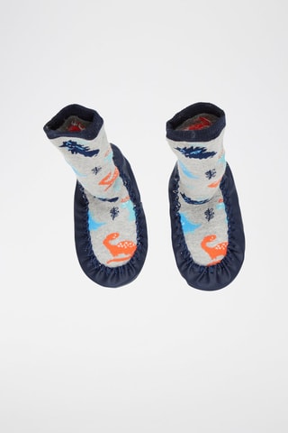 Zapatilla estilo calcetín - Azul