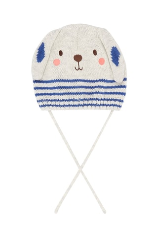 Gorro con orejas - Gris claro jaspeado