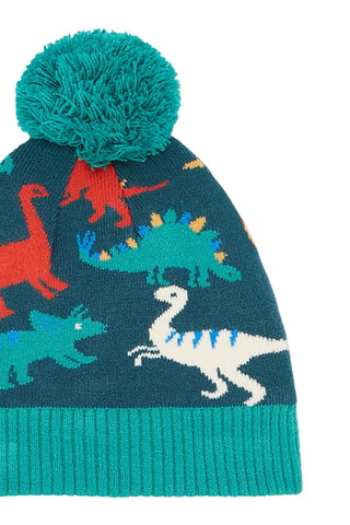 Gorro con estampado de dinosaurios - Azul