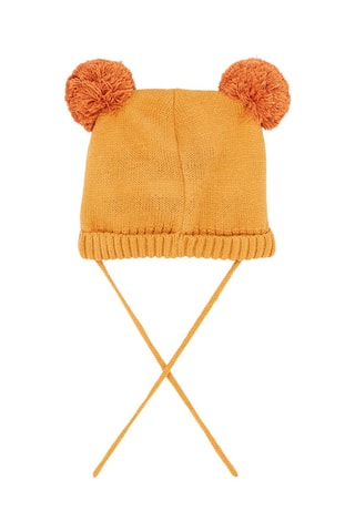 Gorro con borlas - Camel