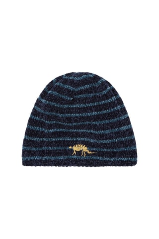 Gorro con estampado de rayas - Azul