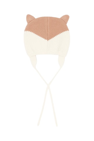 Gorro de aviador con orejas - Blanco